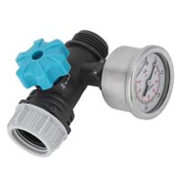 Ejoyous Druckminderer für Wasserhahn, G3/4 Zoll Manometer Wasserdruckminderer Wasserdruckregler Druckregelventil mit Druckmesser und Einstellrad