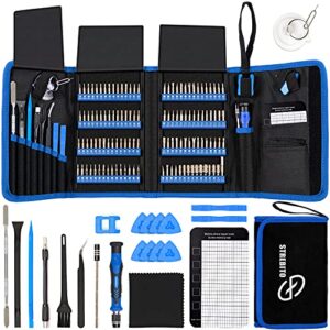 Komplett-Set für Elektronik-Reparaturen, 120 Bits Magnetisches Reparaturwerkzeug-Set für iPhone, MacBook, Computer, Laptop, PC, Tablet, PS4, Spielkonsole