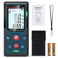 Entfernungsmesser mit Laserentfernungsmessung, LCD-Bildschirm und Hintergrundbeleuchtung für präzise Entfernungsbestimmungen bis 50 Meter