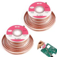 Entlötlitzen mit Flux aus reinem Kupfer für professionelle PCB-Reparaturen und Heimwerkerarbeiten, 2,5mm breit, 1,5m lang