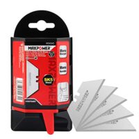 Ersatzklingen Set für Cuttermesser, Trapezklingen 100-tlg., SK5 Edelstahl im Spender, Ersatzklinge mit maximierter Klingenstärke und höherem Schneidevermögen aus hochwertigem Stahl
