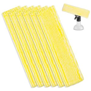 Ersatzpads für Kärcher Fenstersauger Zubehör, Mikrofaser Wischbezug, hochwertig, sauber und effektiv, für Fenster, Spiegel, Möbel, Fliesen und Marmoroberflächen geeignet.