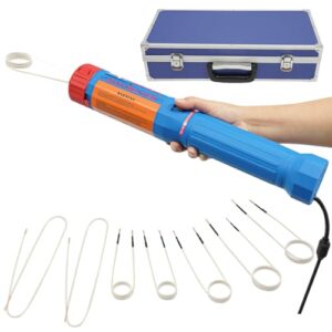 Etrhdfyts Induktionsheizgerät mit 6 Starren Spulen, 2 Flexiblen Spulen, 1100W kfz Induktionsheizer Max. 800°C mit LED-Anzeige und Magnetischer Induktion Schraubenlöser Set