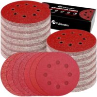140 Stück Exzenter Schleifpapier 125mm Klett 40/60/80/120/180/240/400 Körnung Schleifscheiben Set für 8 Loch Rund Exzenterschleifer Schleifen, hochwertiges Produkt mit selbsthaftender Klettkraft und hoher Polierqualität