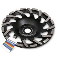 Premium Diamant Schleiftopf für abrasive Baustoffe, Estrich und Putz