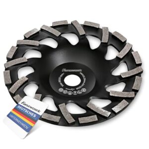 Premium Diamant Schleiftopf für abrasive Baustoffe, Estrich und Putz