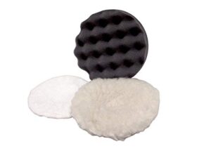 Ferm 5-teiliger Poliersatz für Winkelpolierer mit Durchmesser von 180 mm, ideal für AGM1037P und AGM1084P-Poliermaschinen
