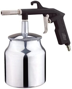 Professionelle Sandstrahlpistole für Kompressoren mit 6mm Düse, 1-Liter-Sandtank und max. 8 Bar Druck