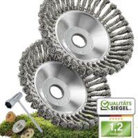 Universal-Wildkrautbürste-für-Motorsense-25,4mm-Bohrung-20mm-Adapter-Drahtbürste-Freischneider-für-effektive-Unkrautentfernung-Unkraut-Bürste