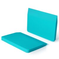 Zwei weiche Silikon-Rakeln in Blau für die Installation von Folien, Autowaschanleitungen und Fensterfolie