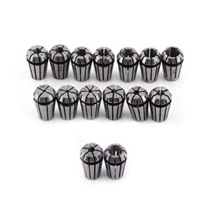 Spannzangensatz mit 15 verschiedenen Größen von 1 bis 7 mm, ideal für CNC-Fräsdrehmaschinen und Werkstückgravurmaschinen