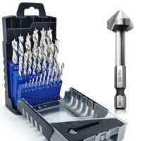 Professionelles Holzbohrer Set mit 25 HSS-G Bohrern und Kegelsenker für präzise und saubere Bohrungen.