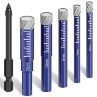 Das Farhigh Fliesenbohrer Set Diamantbohrer Glasbohrer ist ein perfektes Werkzeug für das Bohren durch Keramik, Granit, Glas, Porzellan, Fliesen und harte Fliesen.