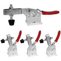 Favengo 4 Stück Kniehebelspanner Schnellspanner GH-201B mit hoher Haltekraft und Anti-Rutsch-Funktion für Schweißen und Heimwerken