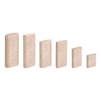 DOMINO Dübel aus Buche, Festool Produkt, D 8x40/130 BU, perfekte Werkzeug für Heimwerker und Handwerker, stabile Verbindung in Massivholz und Plattenmaterial