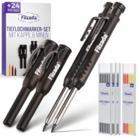 Zweckmäßige Markierung auf Baustellen mit Filzada Tieflochmarker. Robuste und präzise Markierungen für Handwerker.