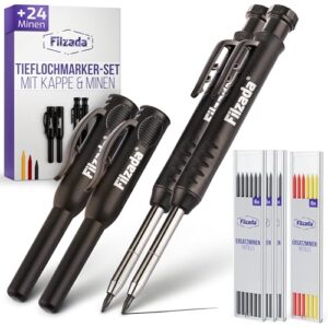Zweckmäßige Markierung auf Baustellen mit Filzada Tieflochmarker. Robuste und präzise Markierungen für Handwerker.