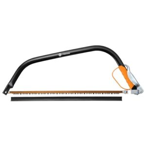 Fiskars Bügelsäge mit feststehendem Blatt, für das Sägen von frischem und feuchtem Holz, hochwertiger Stahl, 70 cm lang