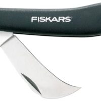 Taschenmesser für Gartner, Fiskars Gartenhippe, rostfreier Stahl, schwarz, K62