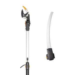 Fiskars Schneidgiraffen-Set, 2-teilig, Bypass Teleskop-Schneidgiraffe UPX86 und Baumsäge für Bypass Teleskop-Schneidgiraffe UPX86 und UPX82 - Gartenwerkzeuge