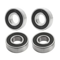 Hochwertiges 4-Stück Kugellager mit doppelter Schutzchromlegierung für diverse Anwendungen wie DIY, Drehbänke und Motoren.