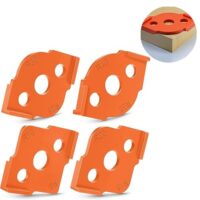 Frässchablonen für Oberfräse, Eckradiusfrässchablonen, Radius Jig Router Templates, Holzbearbeitungswerkzeuge 4 Stück R5 R10 R15 R20 R25 R30 R35 R40