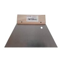 Fugodicht Leim Klebstoff Zahnspachtel Bodenleger Normalstahl A5 1,6x1,3mm gezahnt 180mm für verschiedene Anwendungen in der Heimwerker- und Bauwelt geeignet