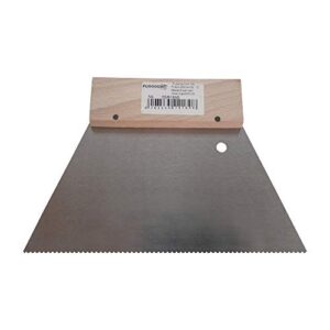 Fugodicht Leim Klebstoff Zahnspachtel Bodenleger Normalstahl A5 1,6x1,3mm gezahnt 180mm für verschiedene Anwendungen in der Heimwerker- und Bauwelt geeignet