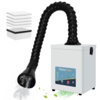 FumeClear FC2001A Lötrauchabsorber für Tischlerei, Absaugung von Lotrauch, starke Absaugleistung, hocheffiziente Filtration, 120 to 180m³/h CADR, geräuscharmes Design, geeignet für 110V bis 220V Breitspannung
