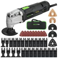 Oszillierendes Werkzeug mit 6 variablen Geschwindigkeiten, 15000-22000RPM Multifunktionswerkzeug, Zubehör mit Schnellspanner und Tragetasche