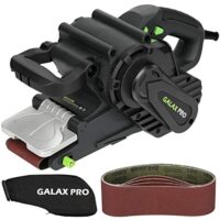Bandschleifmaschine mit Drehzahlregelung und Staubsaugeranschluss, GALAX PRO S1T-SW19-76A, 1010W Schleifmaschine für professionelle Anwendungen