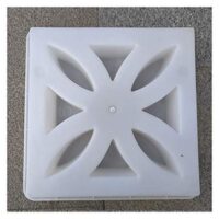 Hochwertige Betonform für Außenbereich, klassische Einfachheit und Blumen-Form-Design-Textur, ideal für Gartenweg oder DIY-Projekte