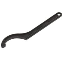 Hochwertiger Hakenschlüssel mit Nase für Nutmuttern, Schlüsselweite 80 bis 90 mm, Nasendurchmesser 5 mm, manganphosphatiertes Stahl, ideal für Heimwerken und Automatisierung