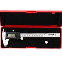 Digitale Messschiene mit mm/Zoll-Anzeige, 153 mm/6 Zoll Messbereich, für Außen-, Innen-, Stufen- und Tiefenmessungen