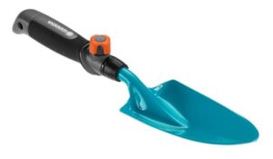 Gartenschaufel mit flexiblen Einsatz, aus Qualitätsstahl und duroplastbeschichtet, für An- und Umpflanzarbeiten in Gärten oder Blumenkästen