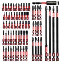 68-teiliges Bit-Set mit hoher Qualität und Haltbarkeit, 1/4 Zoll Sechskantschaft S2 Legierter Stahl Bitsatz mit magnetischem Bit-Halter