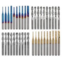 Genmitsu Schaftfräser-Satz mit 40 CNC Router Bits, Nano Blue Beschichtung und Titan Beschichtung für hohe Präzision und Langlebigkeit