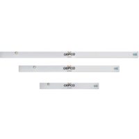 GEPCO Richtlatten 3-teiliges Set aus Aluminium, ideal für Verputzer und Maurer, mit zwei Wasserwaagen für präzises Nivellieren