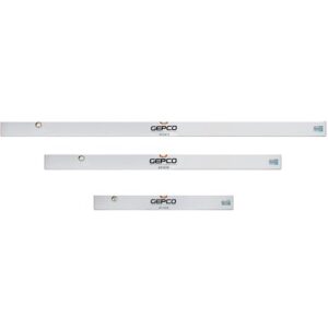GEPCO Richtlatten 3-teiliges Set aus Aluminium, ideal für Verputzer und Maurer, mit zwei Wasserwaagen für präzises Nivellieren