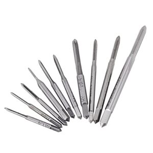 Hochwertiges Gewindebohrer Set mit 10 verschiedenen Größen von M1 bis M3.5, ideal für Modellbau, Autoreparatur und Maschinen
