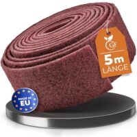 Schleifvlies Rolle 5m x 100mm Korn 240 - Vielseitiges Schleifvlies für Metall, Holz, Lack und Edelstahl - Ideal als Schleifpad oder Schleifschwamm für professionelle Anwendungen
