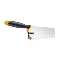 Hardy Zahnkelle 2K Serie *28* für Lasur Glätten, Putz und Kleben - Hochwertiges Werkzeug für Heimwerker mit präziser Arbeitsfläche und stabilen Griff.