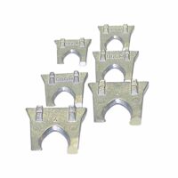 HAROMAC Metallkrallen-Keile-Set 6-teilig, je 2 Keile Gr. 2-3-4, hochwertige Werkzeuge für verschiedene Aufgaben, langlebig und zuverlässig.