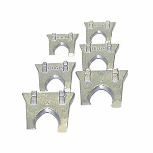 HAROMAC Metallkrallen-Keile-Set 6-teilig, je 2 Keile Gr. 2-3-4, hochwertige Werkzeuge für verschiedene Aufgaben, langlebig und zuverlässig.