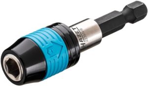 HAZET Adapter 2239N-6, Sechskant massiv 6,3 (1/4 Zoll), Bitwechsel und Entnahme durch einfaches Nach-vorne-Schieben