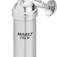 HAZET Mini-Fettpresse 2162M mit Schmiernippel in 50 und 90 Grad Ausführung - präzise Dosierung für loses Fett, Füllmenge 80 g