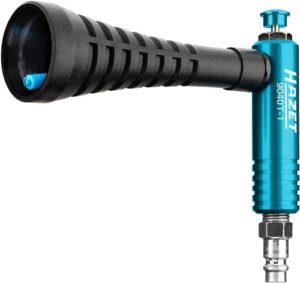 Turbo Druckluftpistole mit Verwirbelungsdüse für schnelles Entfernen von Staub und Spänen, ergonomischer Handgriff, 6 Bar Betriebsdruck