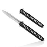 Multifunktionales 2 in 1 Klappmesser aus 3Cr13 Edelstahl mit Glasbrecher und Traggriff für Outdoor-Abenteuer, Camping und Survival