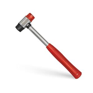 Gummihammer, Doppelkopf Gummihammer, Schonhammer Rückschlagfrei, Weich, Mini Gummihammer, Schonhammer für Leder, Holz, Schmuck, Kunststoff - ideal für Fensterinstallation, Bodenbeläge und Fliesen