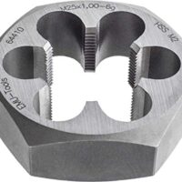 HSS Sechskant Schneidmuttern, DIN 382, Whitworth-Rohrgewinde nach DIN ISO 228, Britsh Standard Pipe BSP: G 1/2" x 14, Durchmesser = 20,995 mm